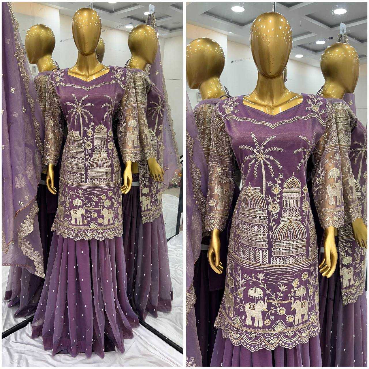 Ynf Twill Net KESH499 5247 Suits & Dresses Wholesale Ladies Suits Sharara Salwar Suits Embroidery Suits Manufacturer