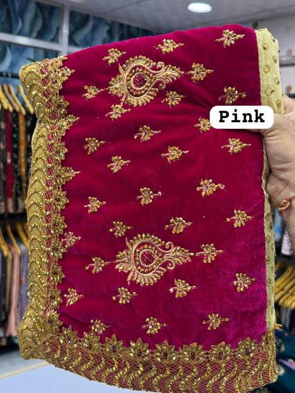 Ynf Velvet KESH114 BALA Sarees Wedding Collections Festive Collections Wholesale Velvet Sarees Hand Work Sarees Embroidered Sarees Manufacturer