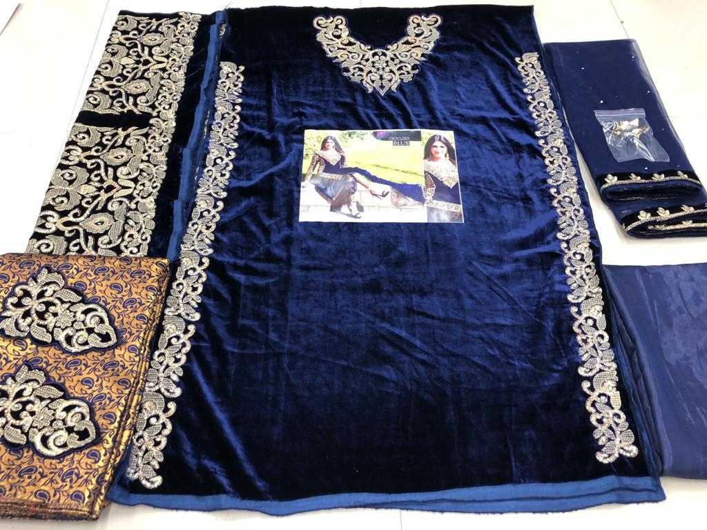 Ynf Velvet KESH504 SS155 Suits & Dresses Wholesale Embroidery Suits Semi-Stitched Suits Evening Dresses Manufacturer