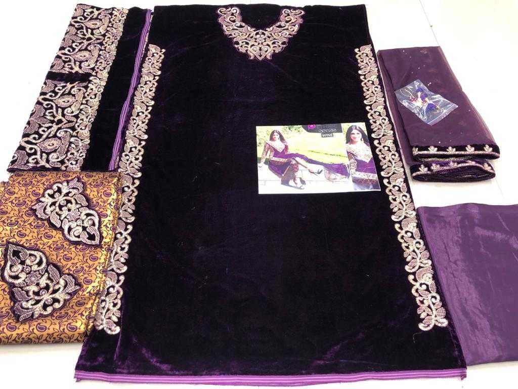 Ynf Velvet KESH504 SS155 Suits & Dresses Wholesale Embroidery Suits Semi-Stitched Suits Evening Dresses Manufacturer