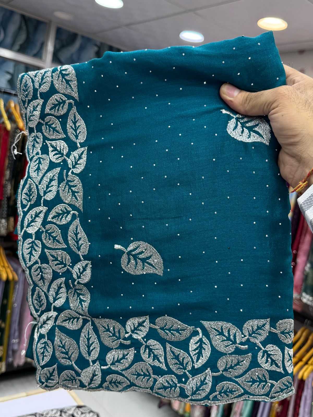 Ynf Vichitra Silk KESH114 2130 Silk Sarees Wedding Collections Festive Collections Wholesale Fancy Silk Sarees Embroidered Silk Sarees Silk Sarees With Stone Work Manufacturer