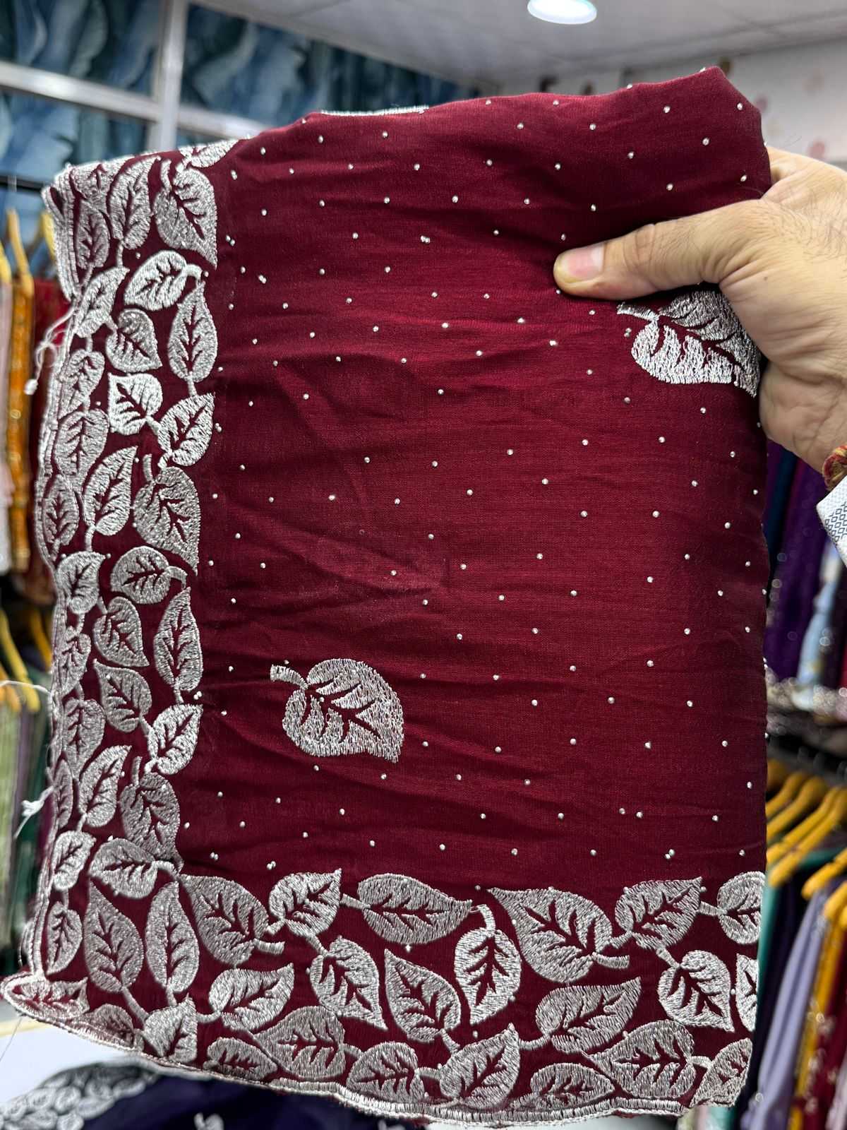 Ynf Vichitra Silk KESH114 2130 Silk Sarees Wedding Collections Festive Collections Wholesale Fancy Silk Sarees Embroidered Silk Sarees Silk Sarees With Stone Work Manufacturer