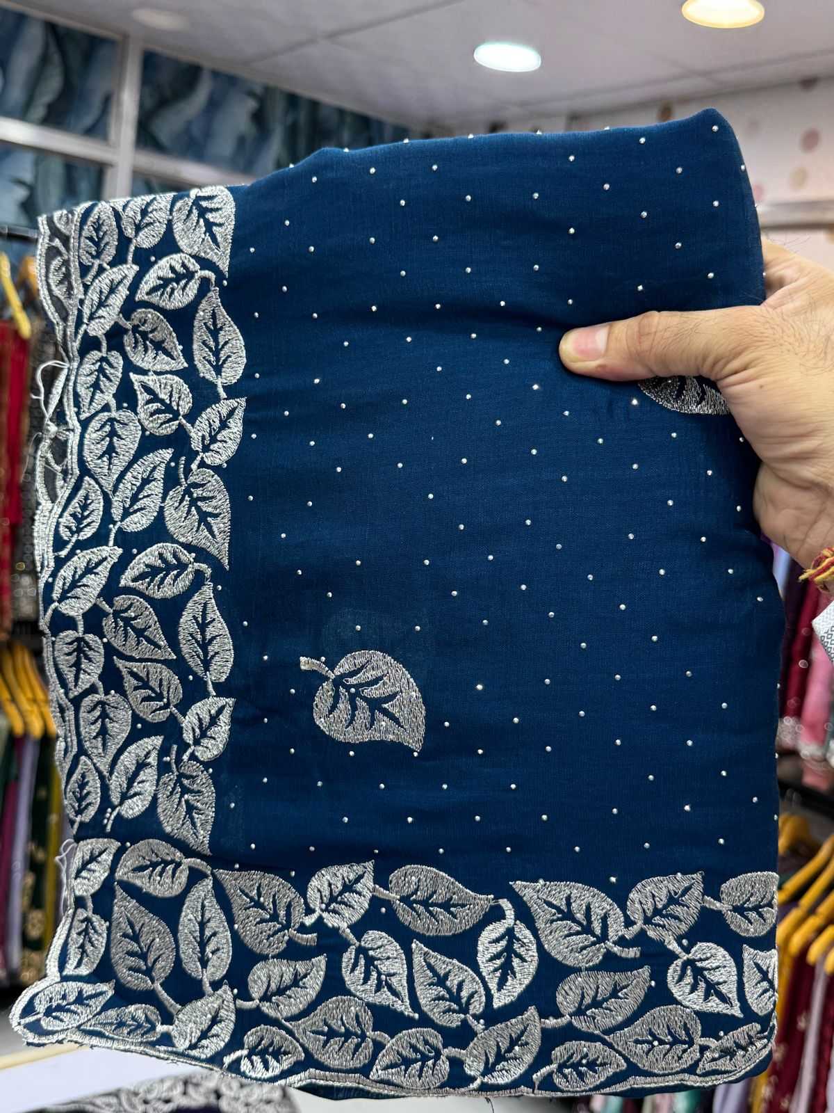 Ynf Vichitra Silk KESH114 2130 Silk Sarees Wedding Collections Festive Collections Wholesale Fancy Silk Sarees Embroidered Silk Sarees Silk Sarees With Stone Work Manufacturer