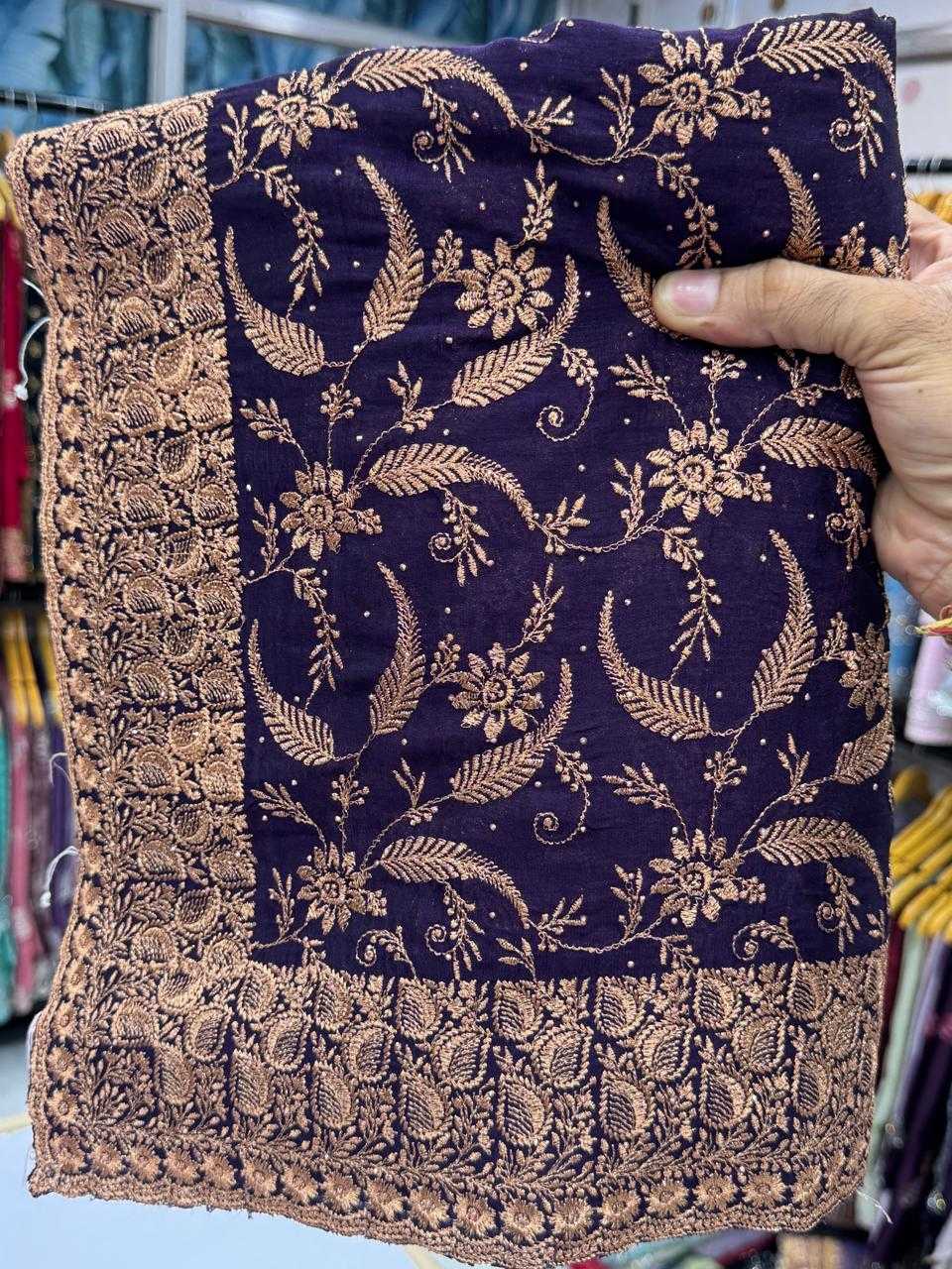 Ynf Vichitra Silk KESH114 5485 Silk Sarees Wedding Collections Festive Collections Wholesale Zari Border Silk Sarees Embroidered Silk Sarees Silk Sarees With Stone Work Manufacturer