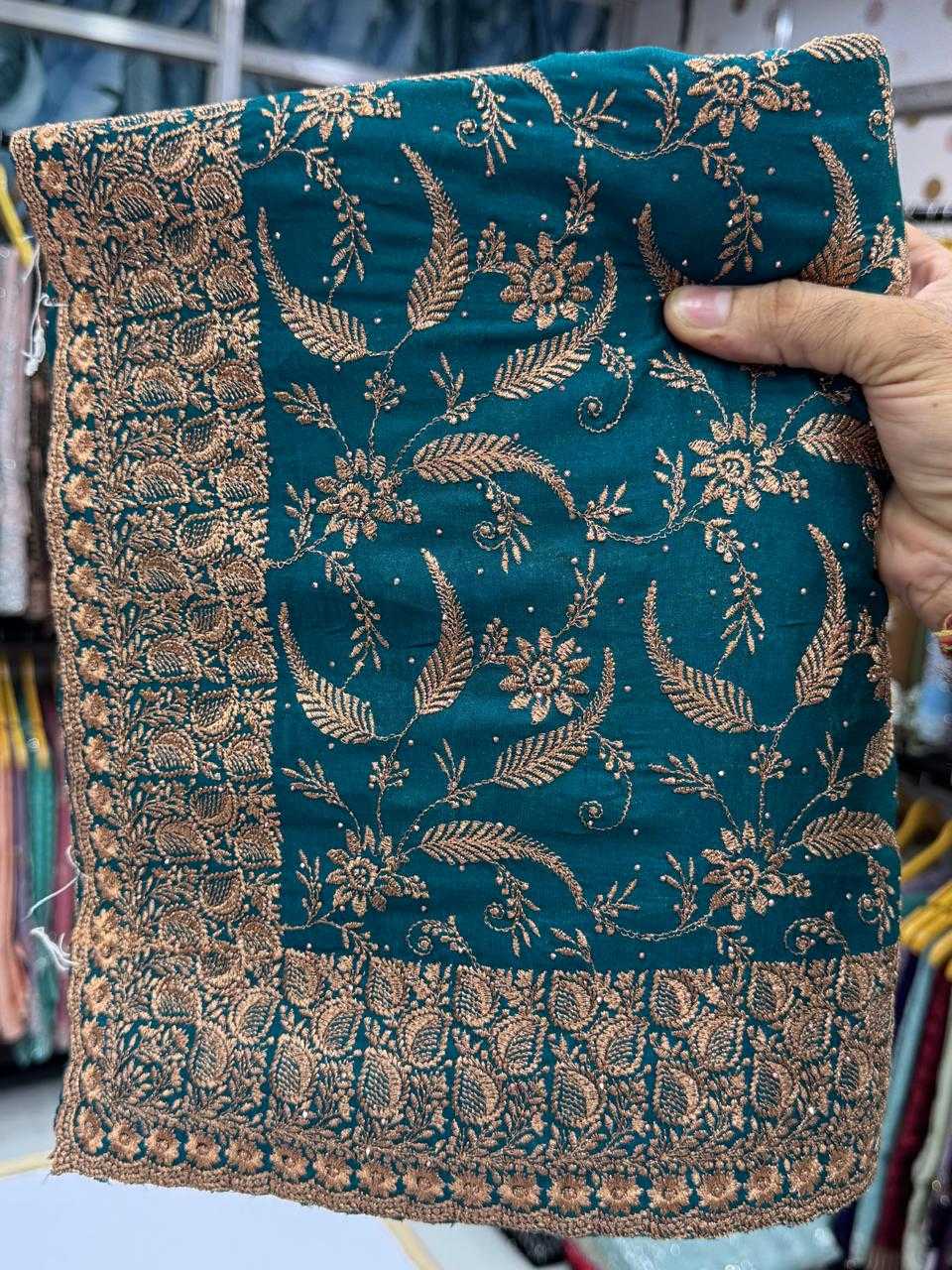 Ynf Vichitra Silk KESH114 5485 Silk Sarees Wedding Collections Festive Collections Wholesale Zari Border Silk Sarees Embroidered Silk Sarees Silk Sarees With Stone Work Manufacturer