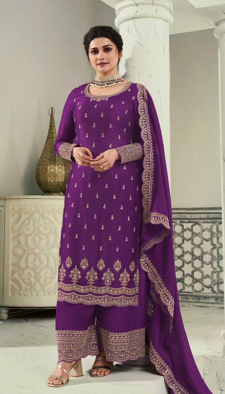 Ynf Vichitra Silk KESH504 66931 Suits & Dresses Wedding Collections Festive Collections Wholesale Ladies Silk Suit Semi Stitched Suits Embroidered Suits Manufacturer