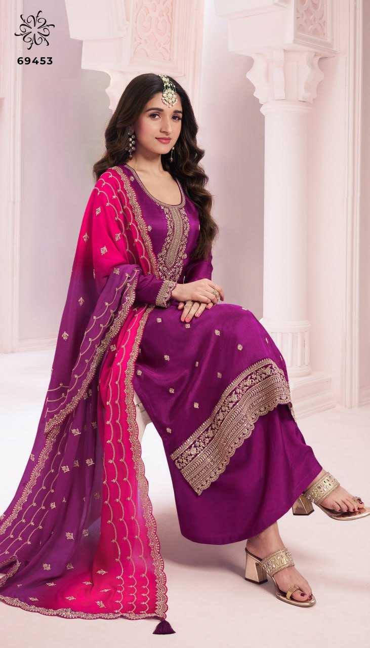 Ynf Vichitra Silk KESH504 69451 Suits & Dresses Wholesale Ladies Suits Palazzo Suit Party wear suits Manufacturer