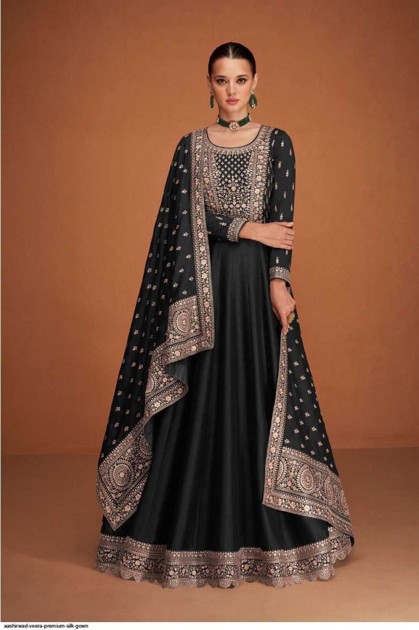 Ynf Vichitra Silk KESH504 9577 Gowns Wholesale Fancy Gowns Embroidery Gowns Anarkali Gown Long Gowns Sequin Gowns Manufacturer