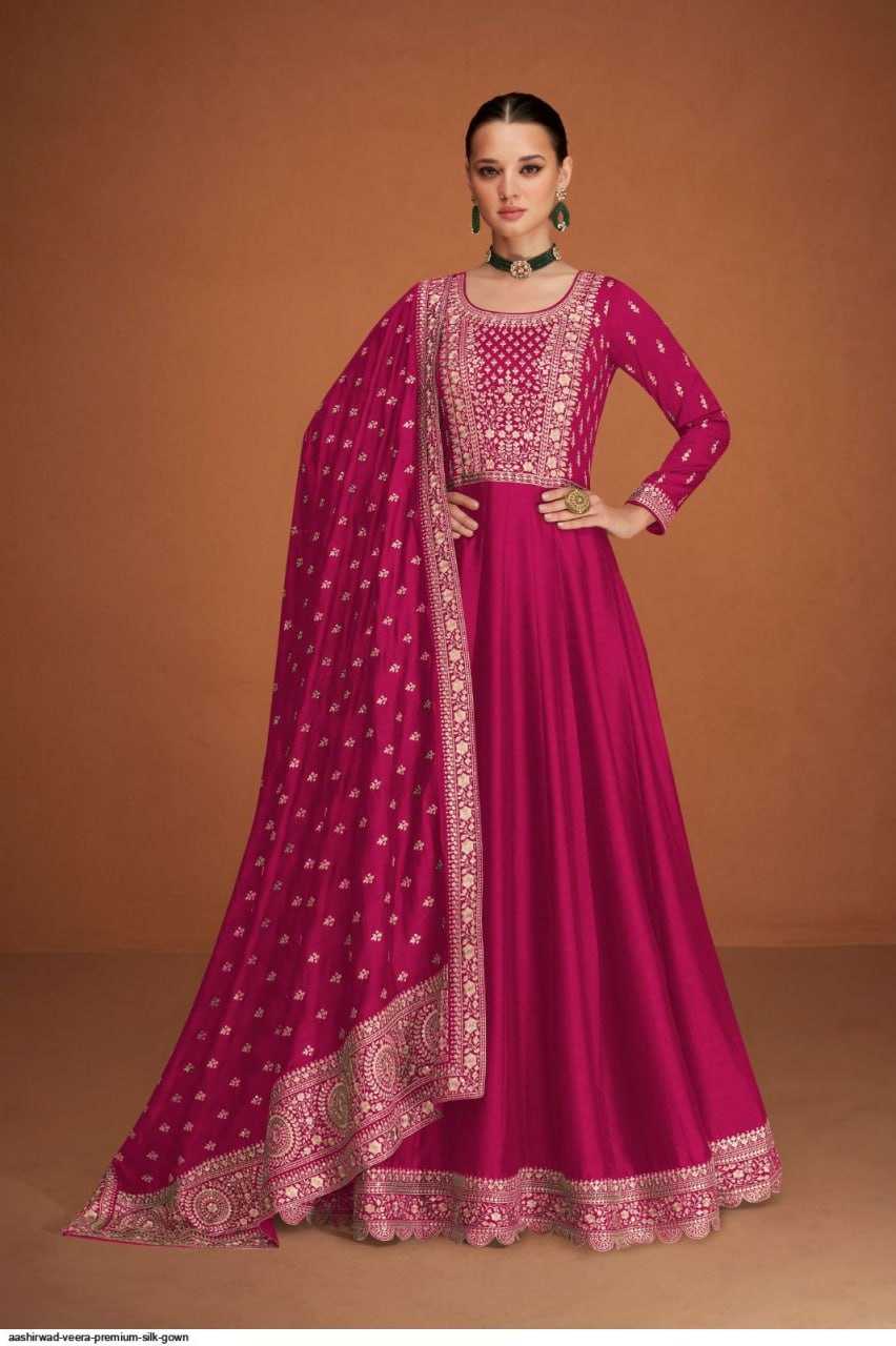 Ynf Vichitra Silk KESH504 9577 Gowns Wholesale Fancy Gowns Embroidery Gowns Anarkali Gown Long Gowns Sequin Gowns Manufacturer