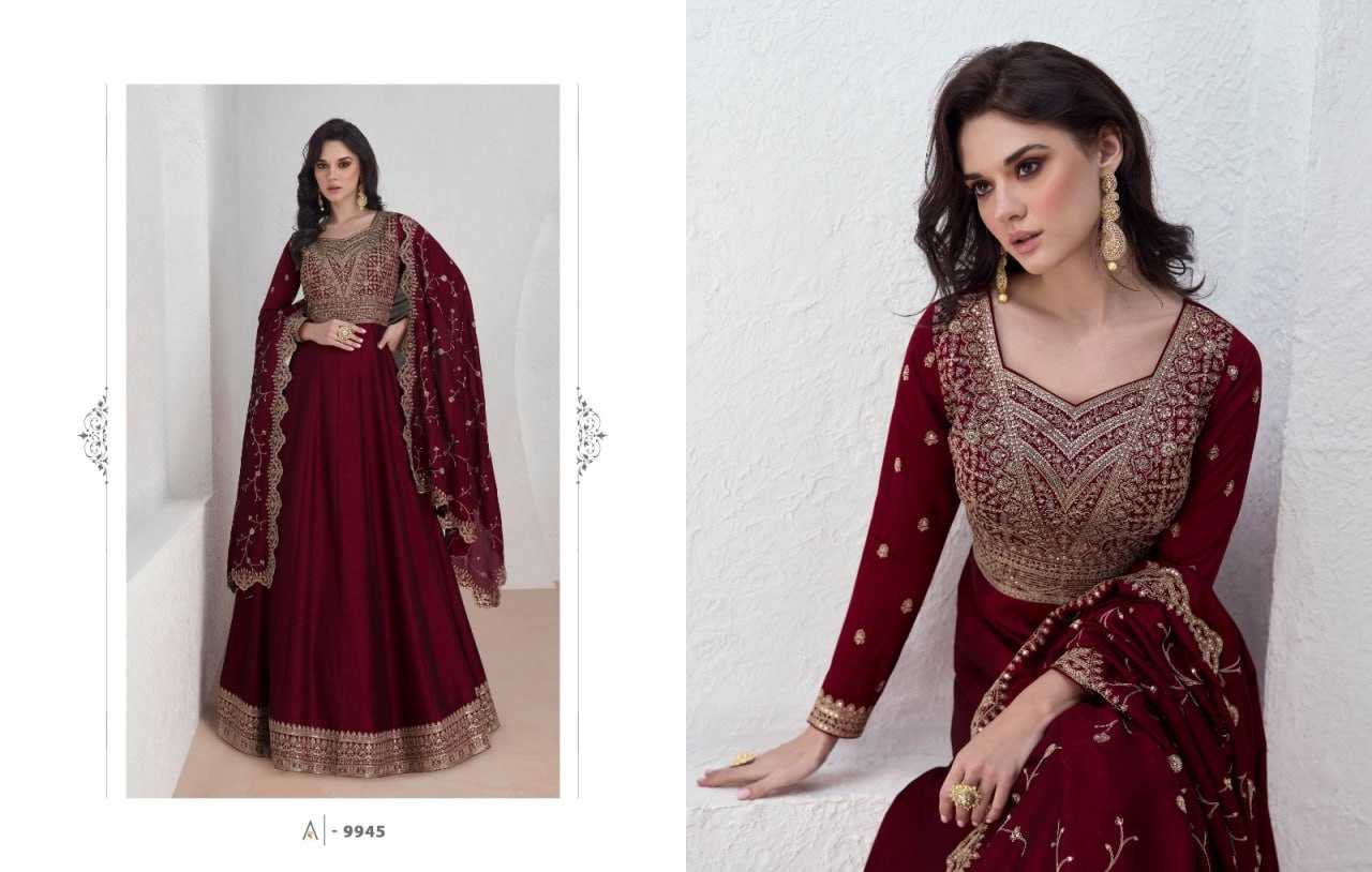 Ynf Vichitra Silk KESH504 9943 Gowns Wholesale Fancy Gowns Embroidery Gowns Anarkali Gown Long Gowns Manufacturer