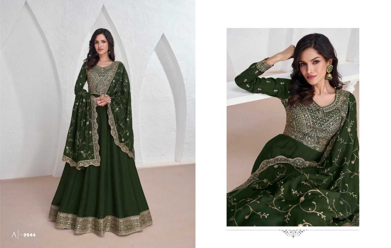 Ynf Vichitra Silk KESH504 9943 Gowns Wholesale Fancy Gowns Embroidery Gowns Anarkali Gown Long Gowns Manufacturer