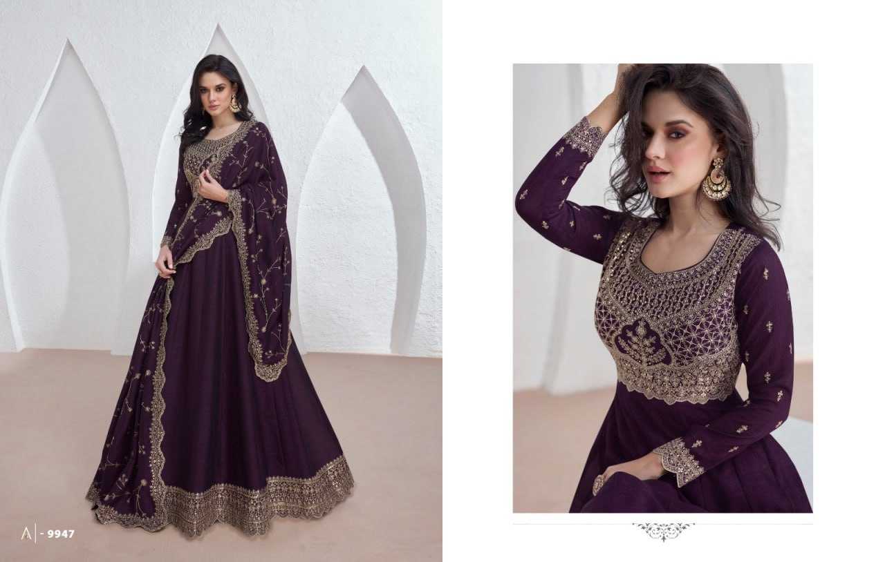 Ynf Vichitra Silk KESH504 9943 Gowns Wholesale Fancy Gowns Embroidery Gowns Anarkali Gown Long Gowns Manufacturer