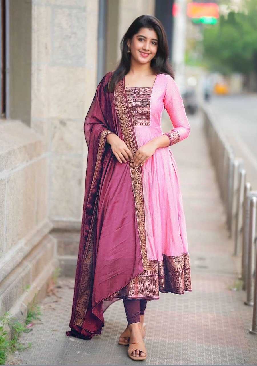 Ynf Vichitra Silk KESH510 1108 Gowns Plus Size Collections Wholesale Fancy Gowns Designer Gowns Manufacturer