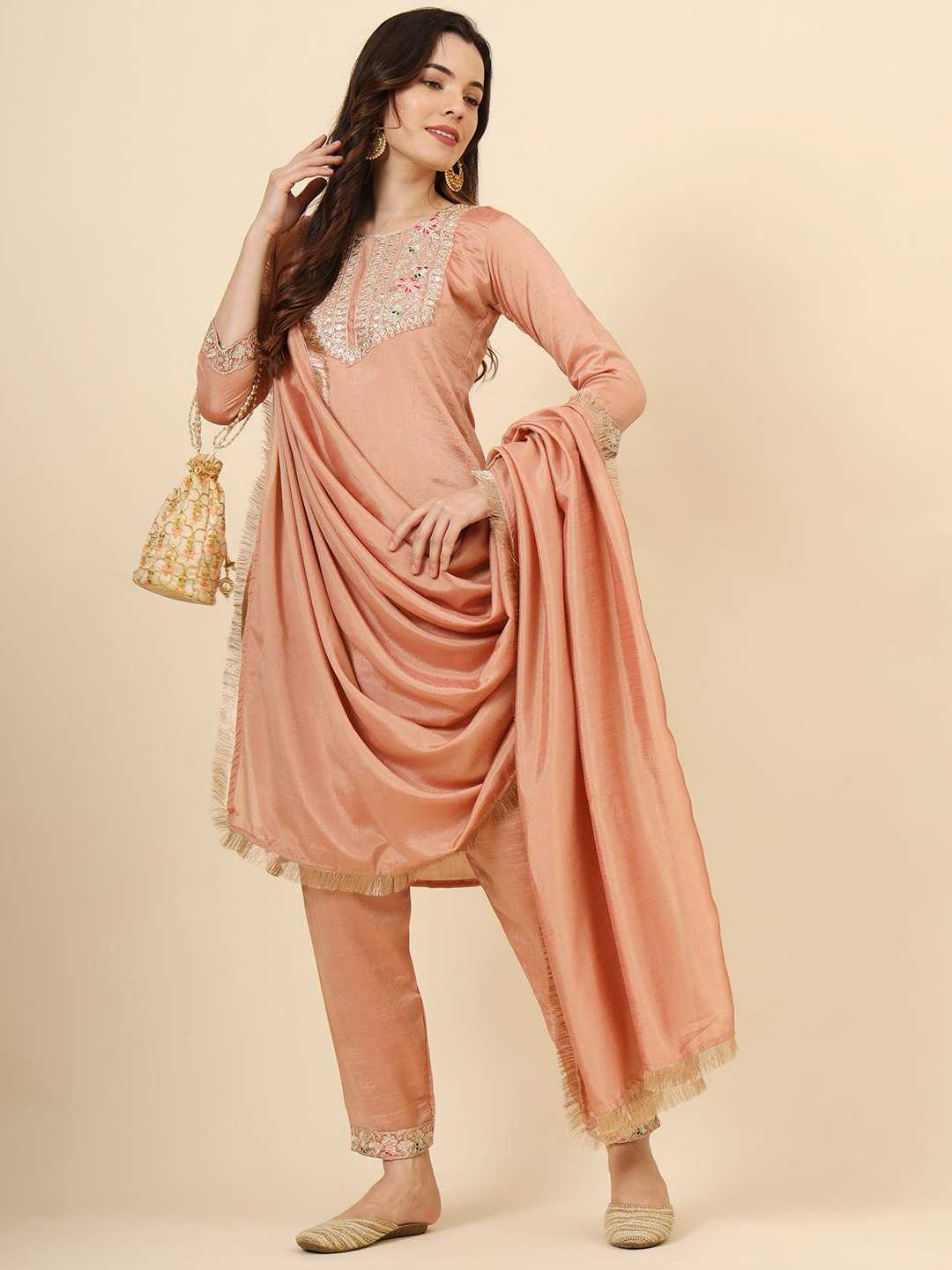 Ynf Vichitra Silk RIN197 4729 Suits & Dresses Wholesale Embroidery Suits Party wear suits Designer Suits Manufacturer