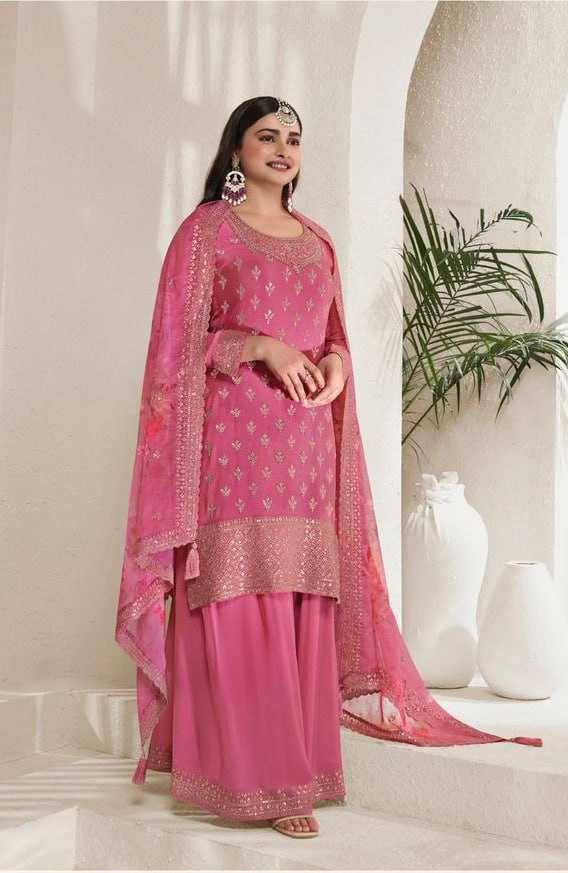 Ynf Viscose KESH504 67831 Suits & Dresses Wholesale Ladies Suits Embroidery Suits Palazzo Suit Zari Work Suit Manufacturer
