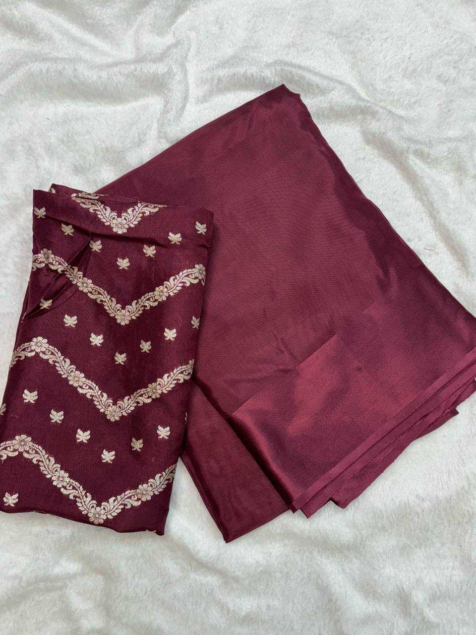 Ynf Viscose RIN124 Sweethearts Mysore Crepe Sarees Wholesale Party Wear Sarees Fancy Sarees Plain Sarees Manufacturer