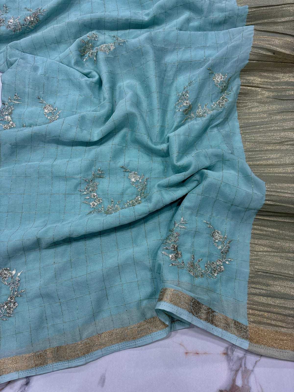 Ynf Viscose RIN178 Chex Chinnon Viscose 1 Sarees Wedding Collections Festive Collections Wholesale Embroidered Sarees Jacquard Saree Viscose Saree Manufacturer