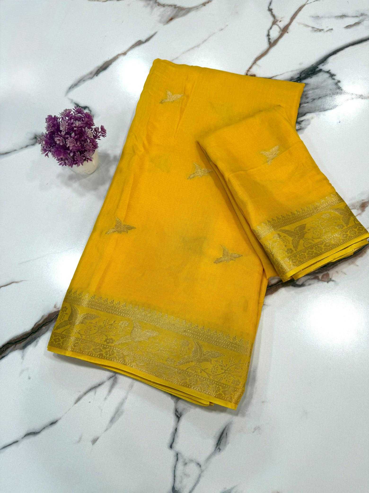 Ynf Viscose RIN178 sparrow Silk Sarees Wedding Collections Wholesale Designer Silk Sarees Zari Border Silk Sarees Silk Sarees For Weddings Manufacturer