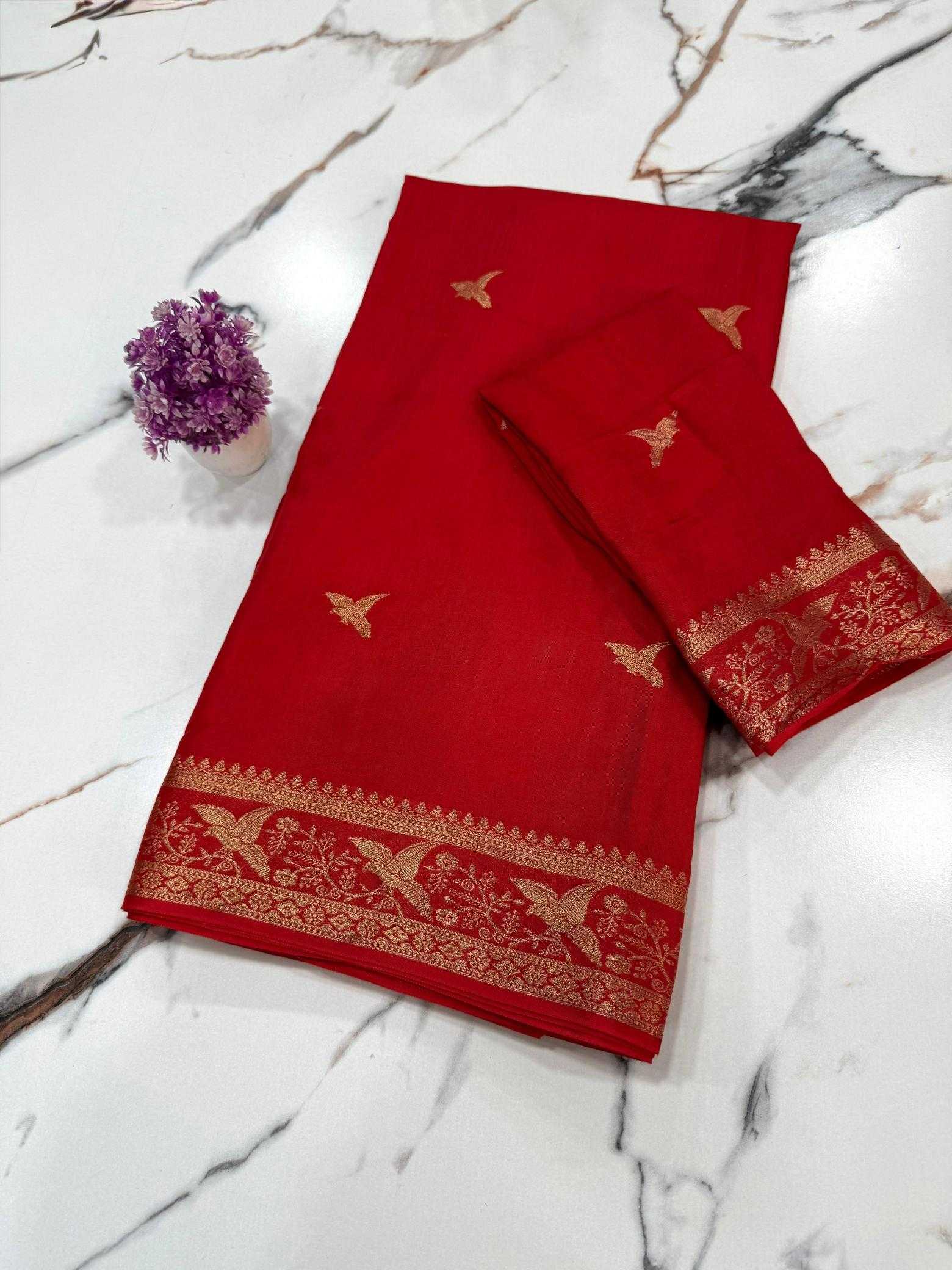 Ynf Viscose RIN178 sparrow Silk Sarees Wedding Collections Wholesale Designer Silk Sarees Zari Border Silk Sarees Silk Sarees For Weddings Manufacturer