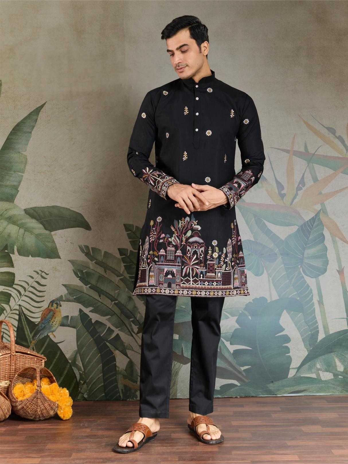 Ynf Viscose RIN202 61181 Mens Wear Wholesale Mens Kurtas Silk Kurta Men Wedding kurta Manufacturer