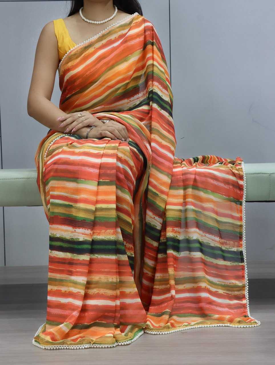 Ynf WEIGHTLESS RIN119 1206 Sarees Wholesale Fancy Sarees Printed Sarees Leheriya Sarees Manufacturer