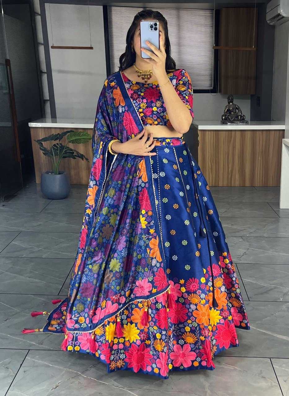 Ynf Art Silk RIN119 6134 Lehengas Wedding Collections Festive Collections Wholesale Silk Lehenga Printed Lehenga Gota Patti Lehenga Manufacturer