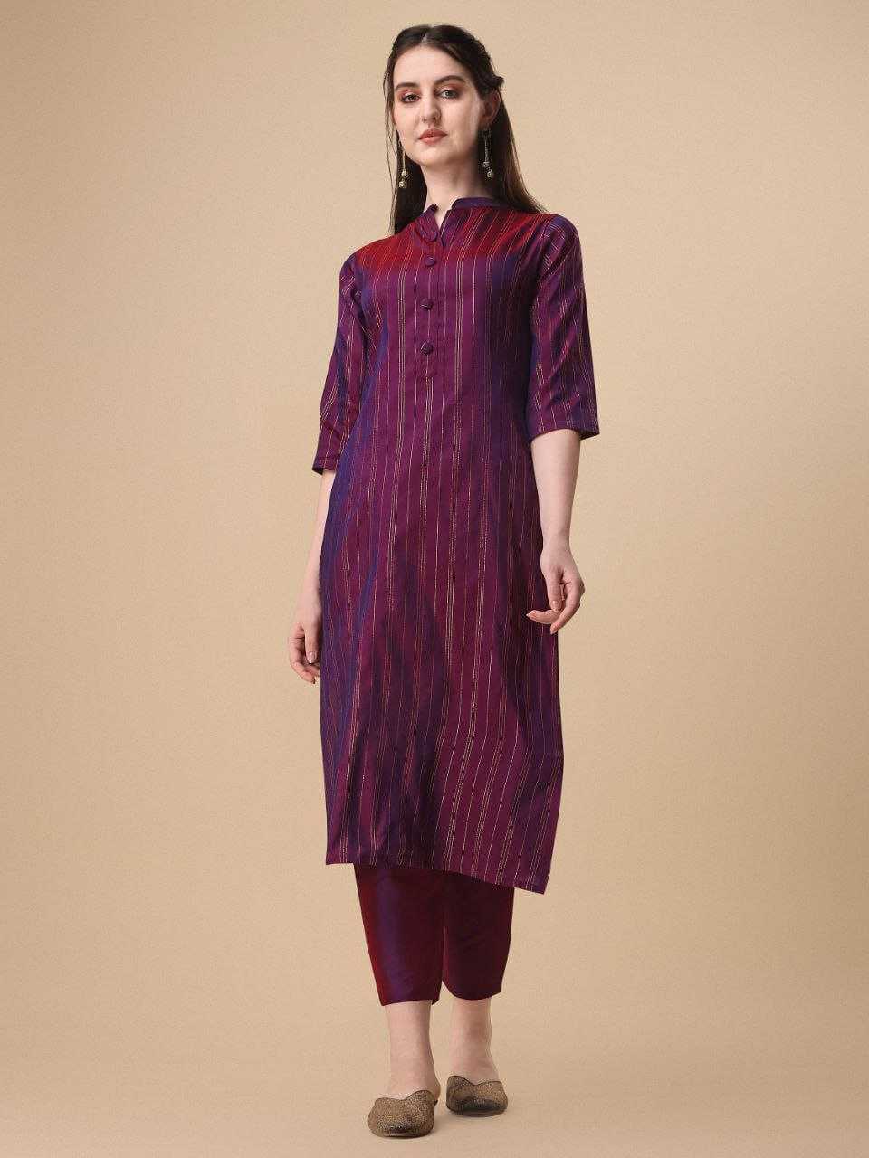 Ynf Art Silk RIN220 PLAN Kurti Wholesale Silk Kurtis Kurti With Pants Manufacturer