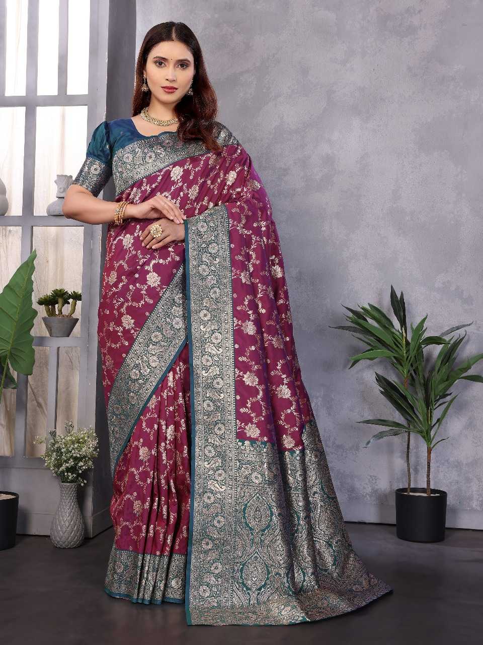 Ynf Banana Silk RIN197 3063 Silk Sarees Wholesale Party Wear Silk Sarees Designer Silk Sarees Fancy Silk Sarees Manufacturer