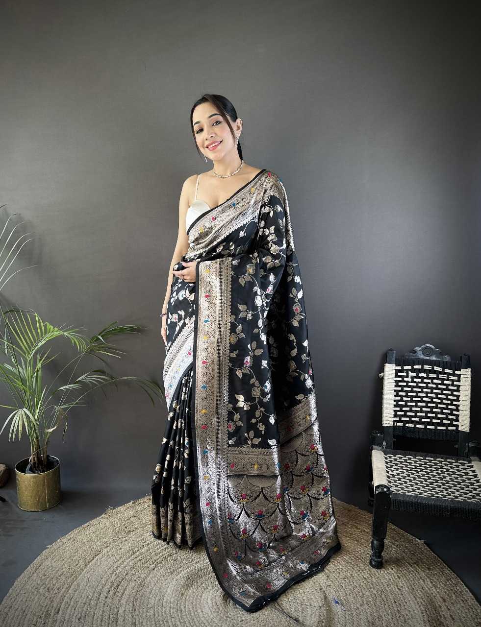 Ynf Banana Silk RIN197 3074 Silk Sarees Wholesale Bridal Silk Sarees Party Wear Silk Sarees Designer Silk Sarees Manufacturer