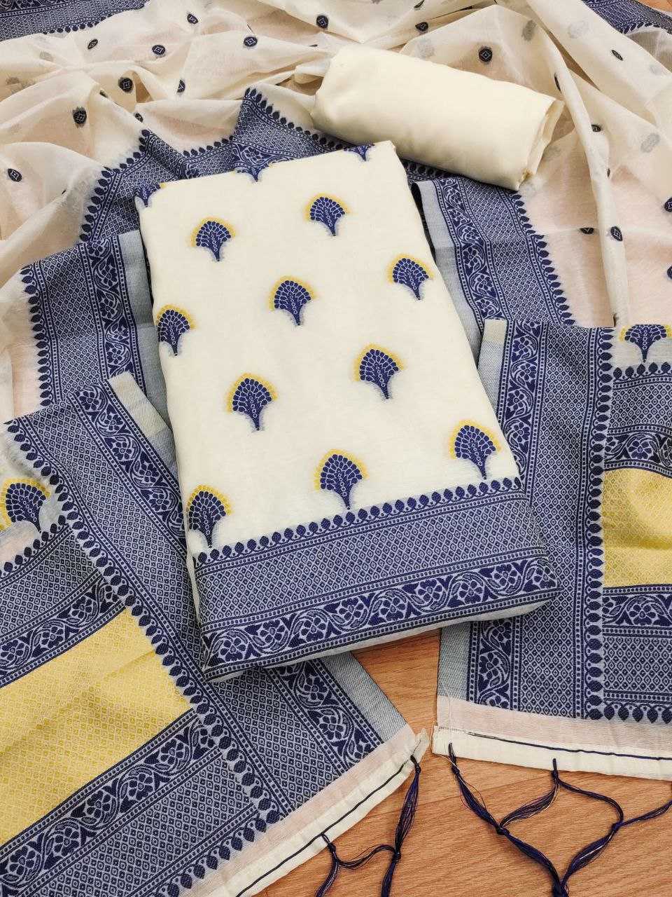 Ynf Banarasi Cotton RIN221 ahalya vol 10 Suits & Dresses Wedding Collections Festive Collections Wholesale Suit Material Party Wear Dresses Cotton Dresses Manufacturer
