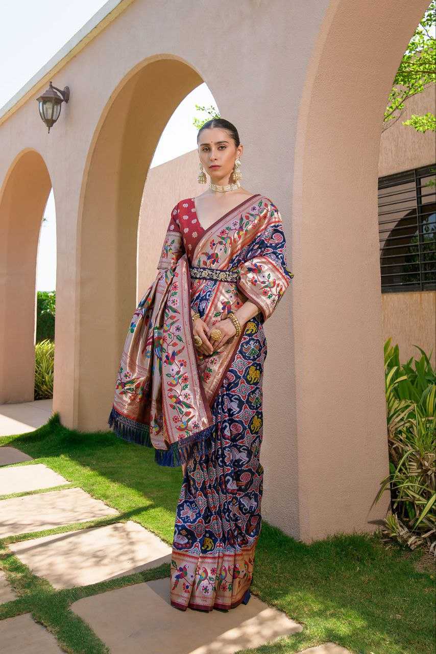 Ynf Banarasi Soft Silk KESH532 PAITHANI SPARROW Silk Sarees Wholesale Banarasi Silk Sarees Paithani Sarees Patola Sarees Manufacturer