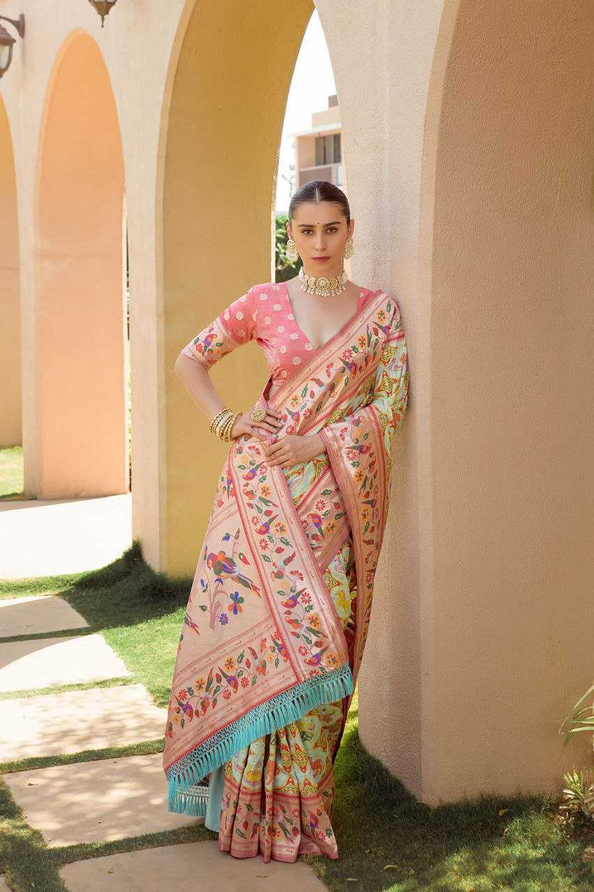 Ynf Banarasi Soft Silk KESH532 PAITHANI SPARROW Silk Sarees Wholesale Banarasi Silk Sarees Paithani Sarees Patola Sarees Manufacturer