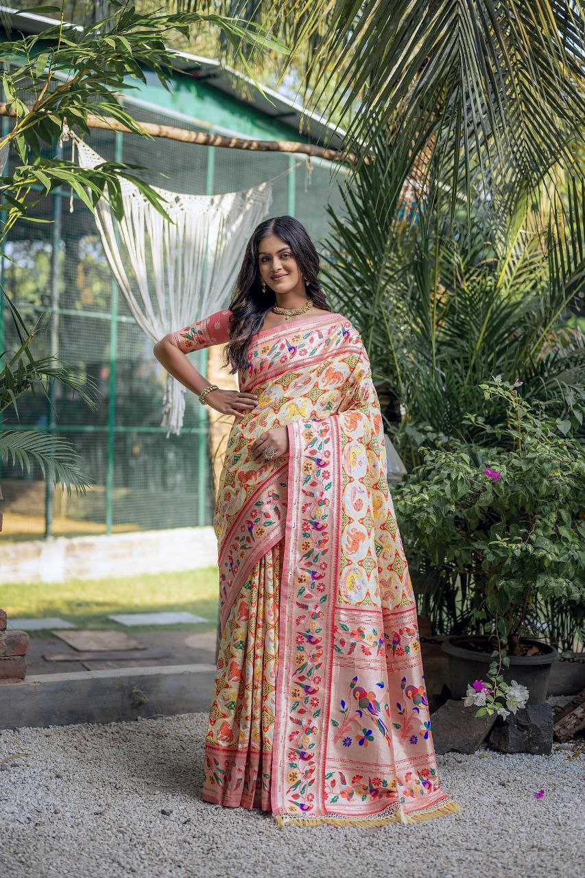 Ynf Banarasi Soft Silk KESH532 PAITHANI SPARROW Silk Sarees Wholesale Banarasi Silk Sarees Paithani Sarees Patola Sarees Manufacturer