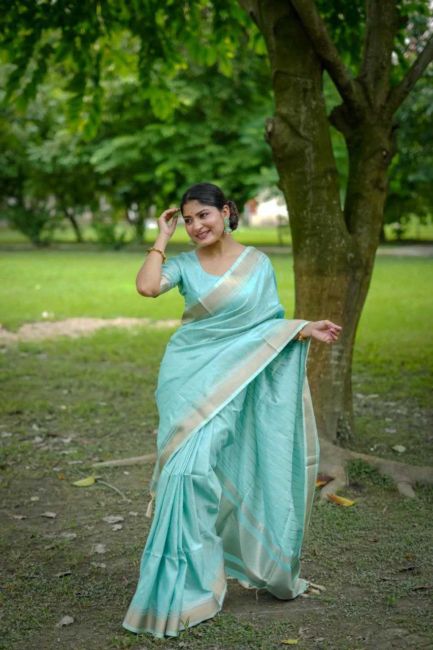 Ynf Banarasi Soft Silk KESH532 RAW SILK LINING 3 Sarees Wholesale Party Wear Sarees Fancy Sarees Zari Border Sarees Manufacturer