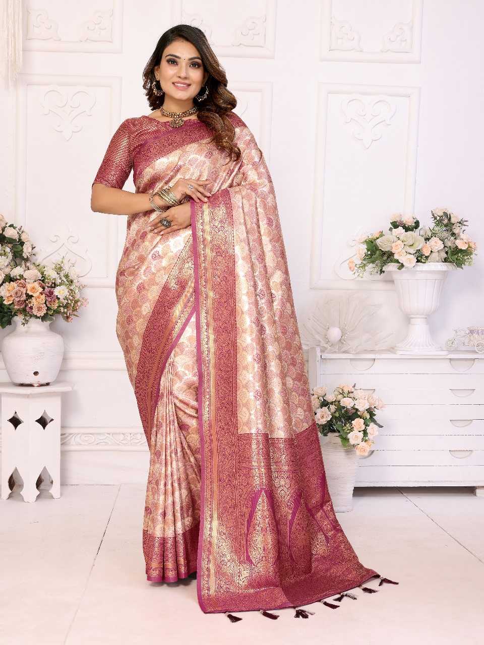Ynf Banarasi Soft Silk RIN144 Chaturi-1 Silk Sarees Wedding Collections Festive Collections Wholesale Designer Silk Sarees Zari Border Silk Sarees Silk Sarees For Weddings Manufacturer