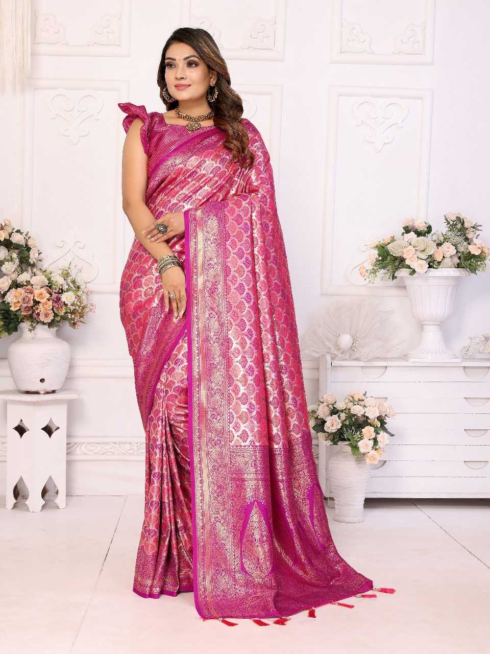 Ynf Banarasi Soft Silk RIN144 Chaturi-1 Silk Sarees Wedding Collections Festive Collections Wholesale Designer Silk Sarees Zari Border Silk Sarees Silk Sarees For Weddings Manufacturer