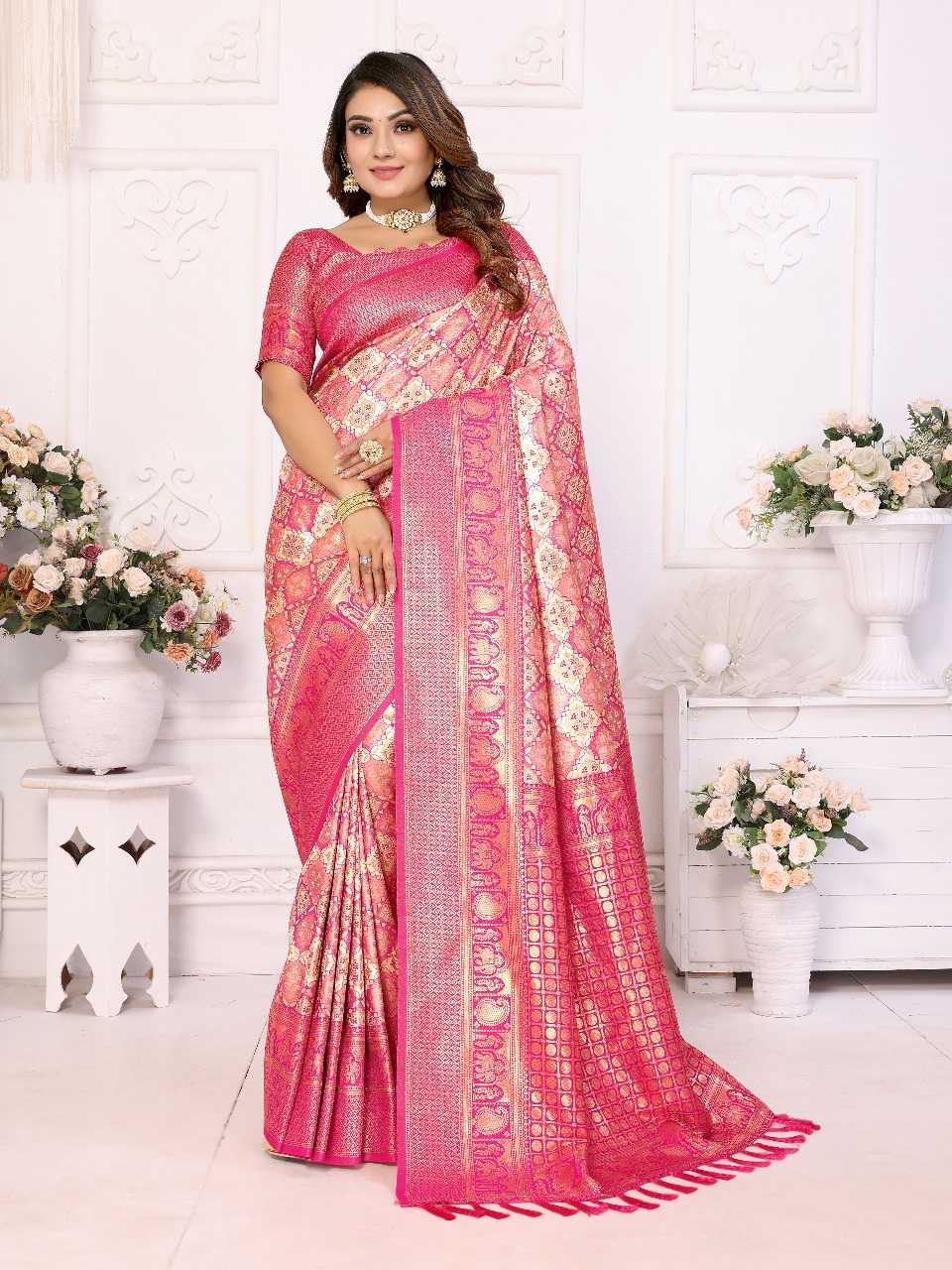 Ynf Banarasi Soft Silk RIN144 Chaturi-2 Silk Sarees Wholesale Designer Silk Sarees Zari Border Silk Sarees Silk Sarees For Weddings Manufacturer