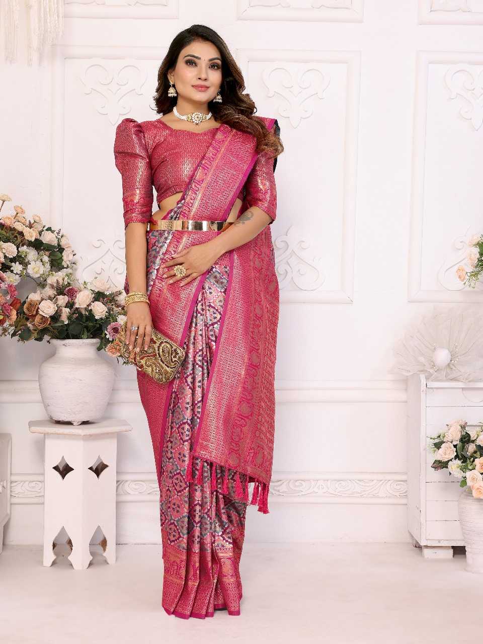 Ynf Banarasi Soft Silk RIN144 Chaturi-2 Silk Sarees Wholesale Designer Silk Sarees Zari Border Silk Sarees Silk Sarees For Weddings Manufacturer