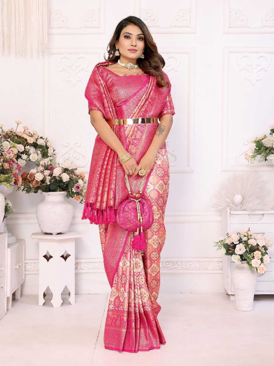 Ynf Banarasi Soft Silk RIN144 Chaturi-2 Silk Sarees Wholesale Designer Silk Sarees Zari Border Silk Sarees Silk Sarees For Weddings Manufacturer