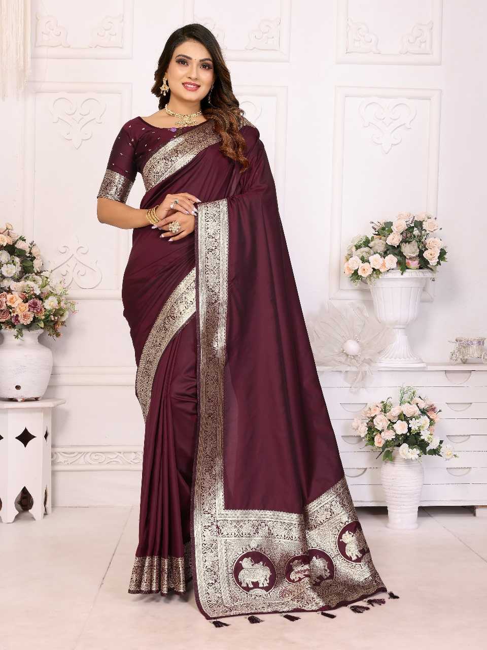 Ynf Banarasi Soft Silk RIN144 Rani Silk Sarees Wholesale Banarasi Silk Sarees Designer Silk Sarees Silk Sarees For Weddings Manufacturer
