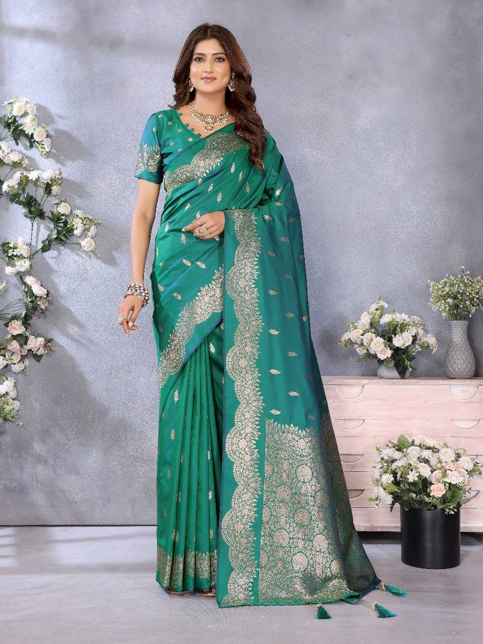 Ynf Banarasi Soft Silk RIN144 Riya Silk Sarees Wedding Collections Wholesale Banarasi Silk Sarees Designer Silk Sarees Silk Sarees For Weddings Manufacturer