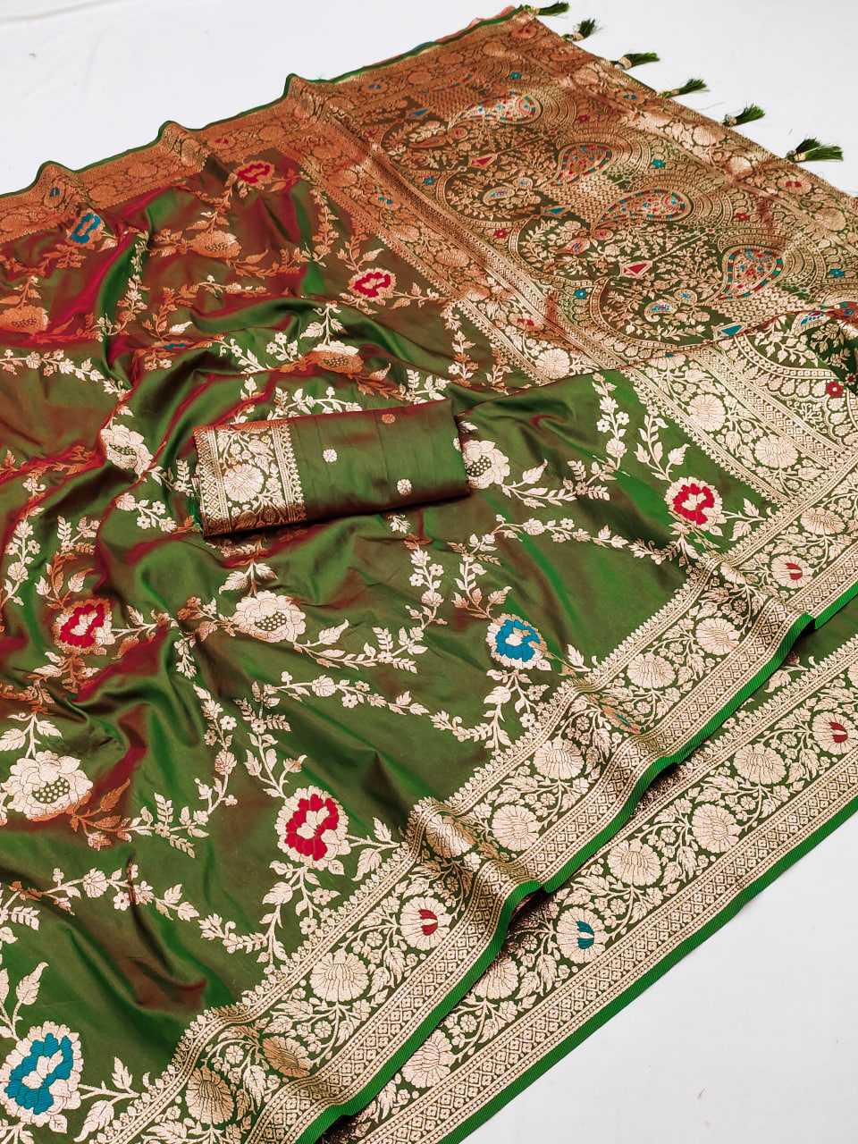 Ynf Banarasi Soft Silk RIN150 Banarasi-1 Sarees Silk Sarees Festive Collections Wholesale Banarasi Silk Sarees Traditional Silk Sarees Silk Sarees With Blouse Manufacturer