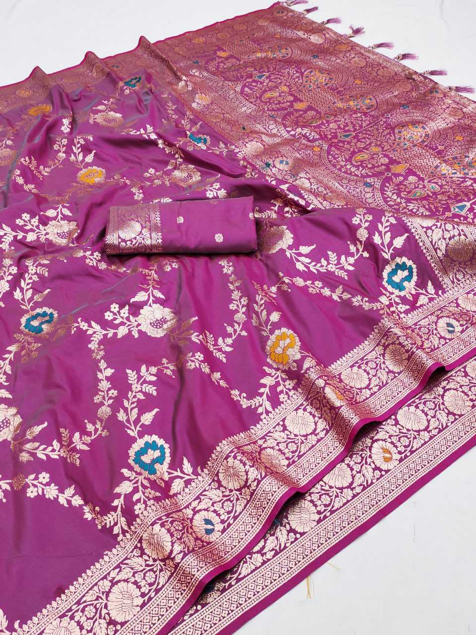 Ynf Banarasi Soft Silk RIN150 Banarasi-1 Sarees Silk Sarees Festive Collections Wholesale Banarasi Silk Sarees Traditional Silk Sarees Silk Sarees With Blouse Manufacturer