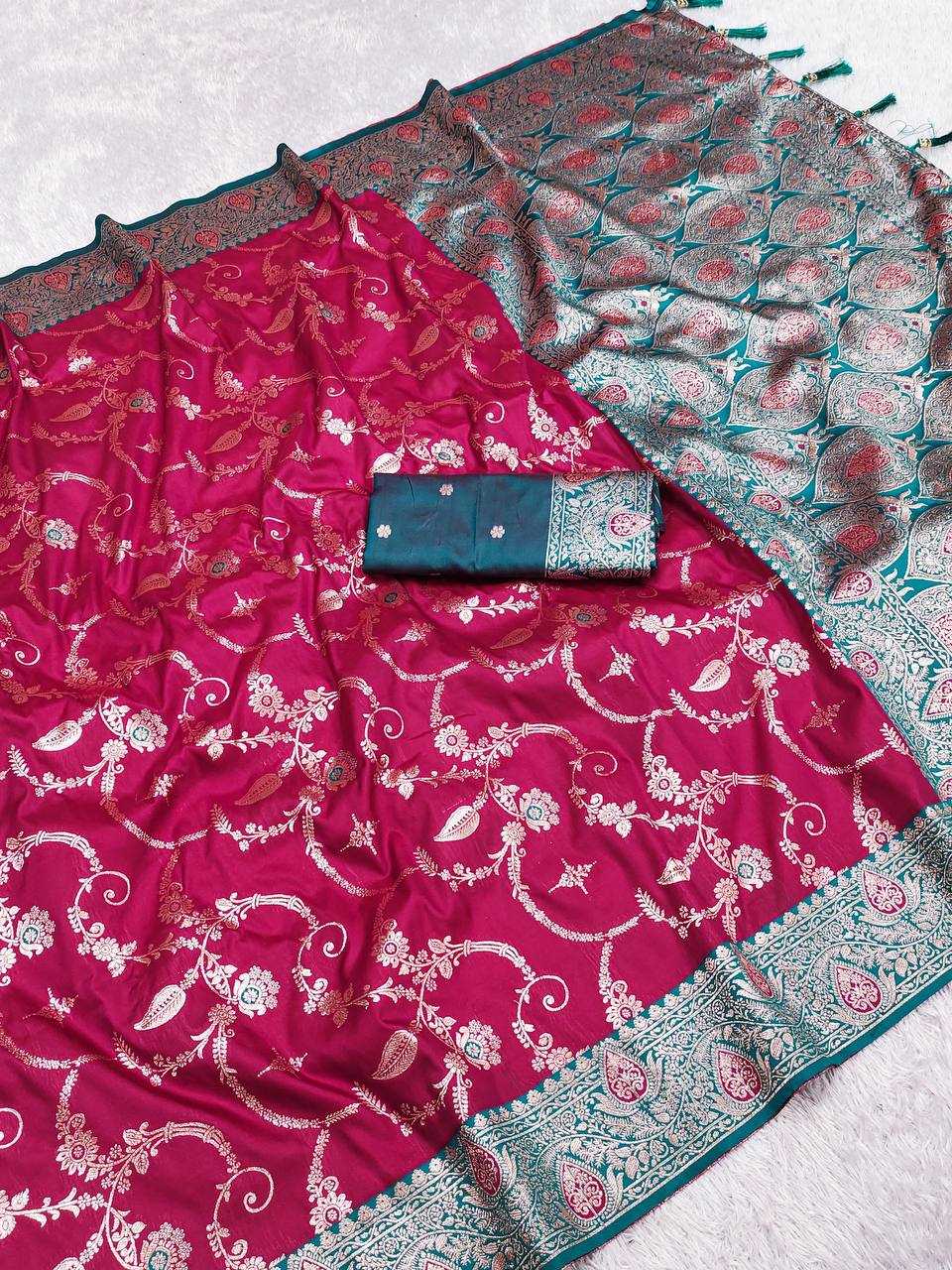 Ynf Banarasi Soft Silk RIN150 Banarasi-13 Sarees Silk Sarees Festive Collections Wholesale Banarasi Silk Sarees Traditional Silk Sarees Silk Sarees With Blouse Manufacturer