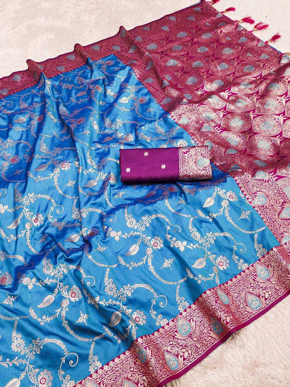 Ynf Banarasi Soft Silk RIN150 Banarasi-13 Sarees Silk Sarees Festive Collections Wholesale Banarasi Silk Sarees Traditional Silk Sarees Silk Sarees With Blouse Manufacturer