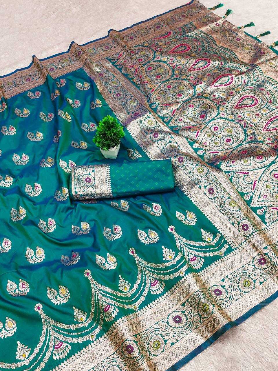 Ynf Banarasi Soft Silk RIN150 Banarasi-15 Sarees Silk Sarees Festive Collections Wholesale Banarasi Silk Sarees Traditional Silk Sarees Silk Sarees With Blouse Manufacturer