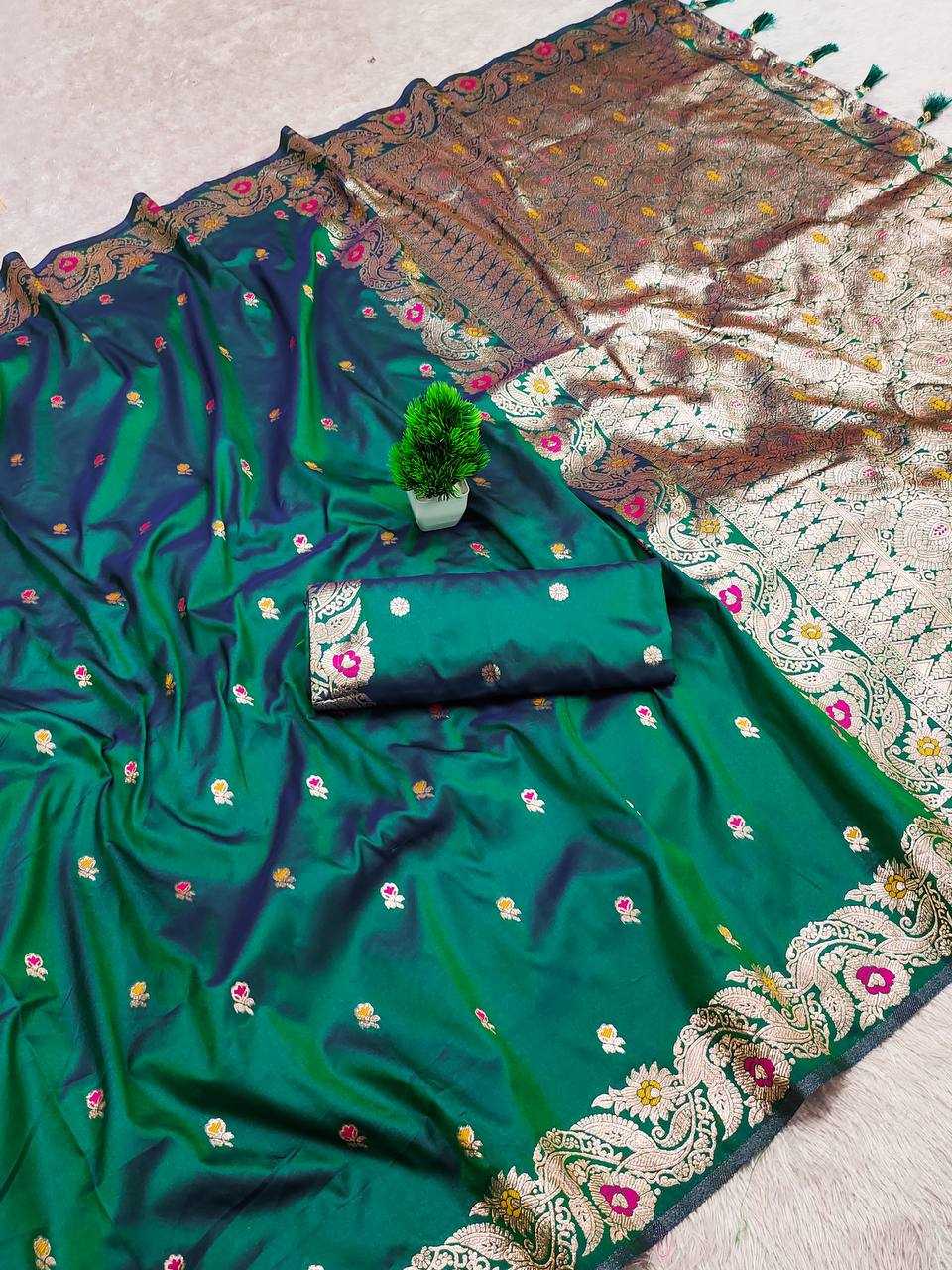 Ynf Banarasi Soft Silk RIN150 Banarasi-18 Sarees Silk Sarees Festive Collections Wholesale Banarasi Silk Sarees Traditional Silk Sarees Silk Sarees With Blouse Manufacturer