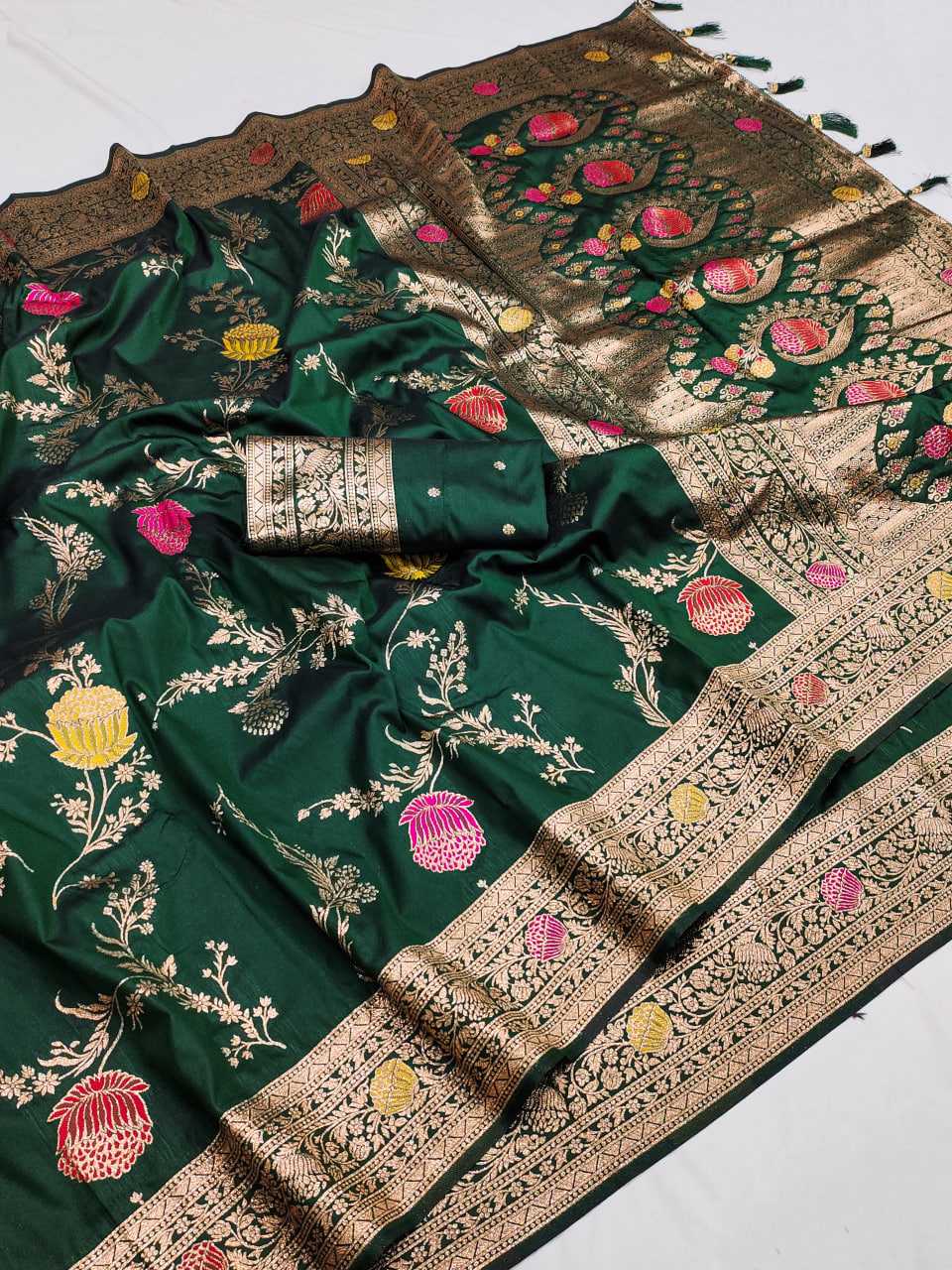 Ynf Banarasi Soft Silk RIN150 Banarasi-2 Sarees Silk Sarees Festive Collections Wholesale Banarasi Silk Sarees Traditional Silk Sarees Silk Sarees With Blouse Manufacturer