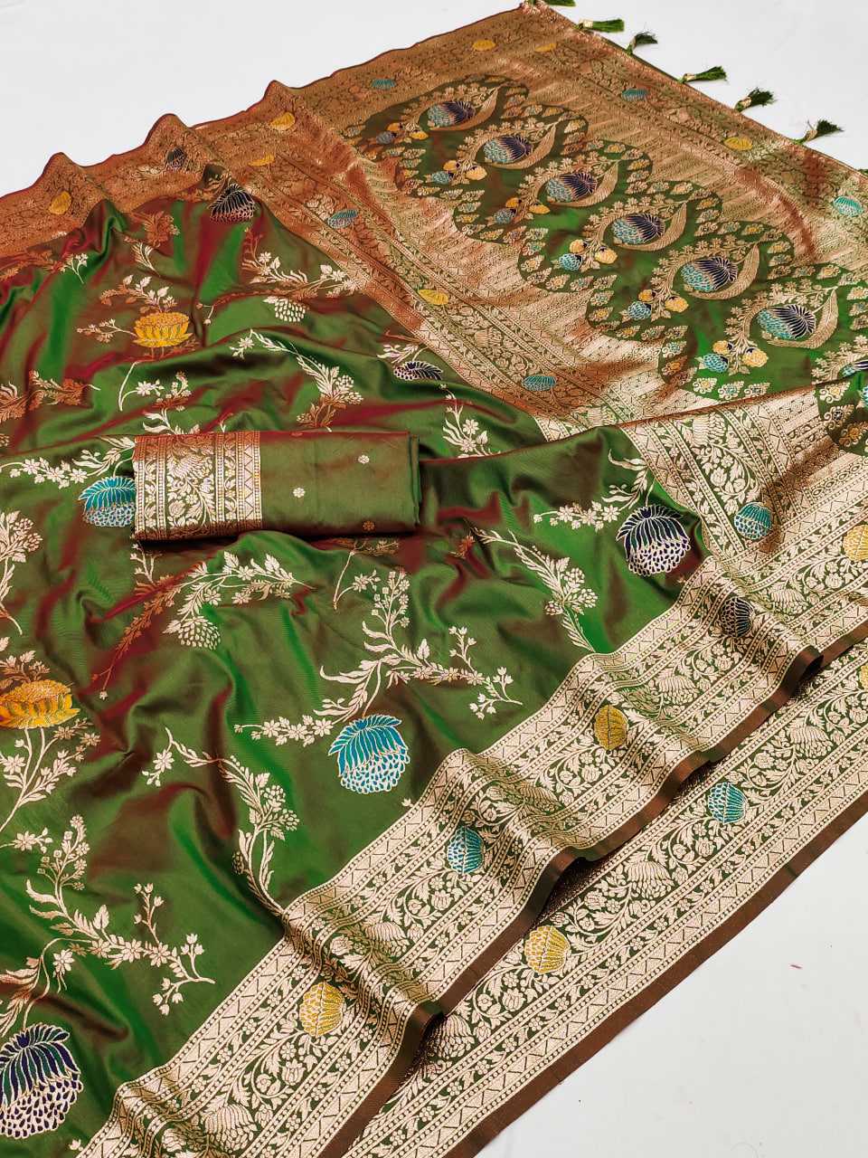 Ynf Banarasi Soft Silk RIN150 Banarasi-2 Sarees Silk Sarees Festive Collections Wholesale Banarasi Silk Sarees Traditional Silk Sarees Silk Sarees With Blouse Manufacturer