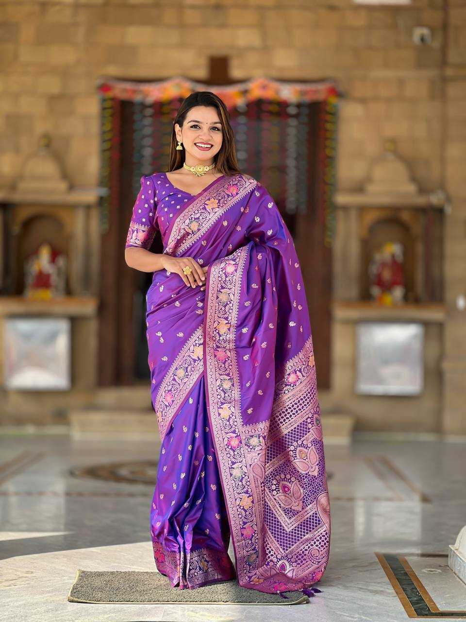 Ynf Banarasi Soft Silk RIN150 Banarasi-5 Sarees Silk Sarees Festive Collections Wholesale Banarasi Silk Sarees Traditional Silk Sarees Silk Sarees With Blouse Manufacturer